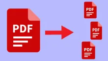 تقسيم pdf. إلى أجزاء 