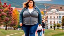 امراة سمينة